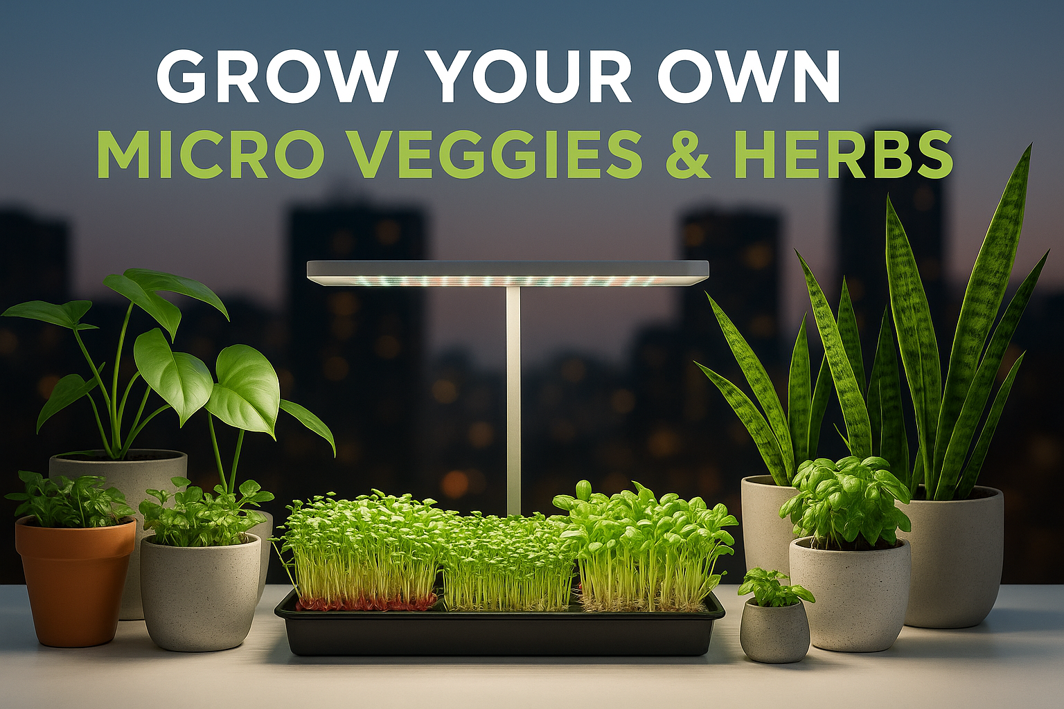 Grow Your Own Micro Veggies & Herbs